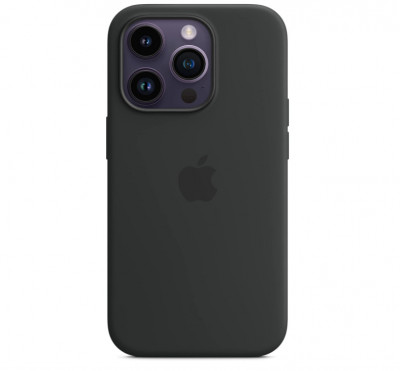 Husa din silicon Apple iPhone 14 Pro cu MagSafe, Midnight - RESIGILAT foto