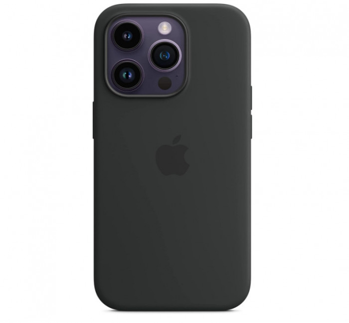 Husa din silicon Apple iPhone 14 Pro cu MagSafe, Midnight - RESIGILAT
