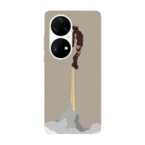 Husa compatibila cu Huawei P50 model Rise of the ash Iron Man, Silicon, TPU, Viceversa, Transparent, Carcasa