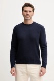 United Colors of Benetton pulover de l&acirc;nă culoarea bleumarin, 103MU10B5