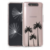 Husa pentru Samsung Galaxy A80, Silicon, Negru, 48444.03