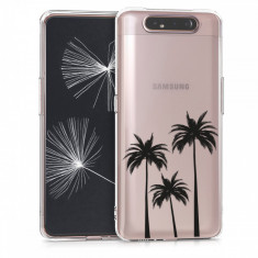 Husa pentru Samsung Galaxy A80, Silicon, Negru, 48444.03 foto