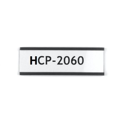Eticheta magnetica profil C, 60&amp;amp;#215;20 mm (cu hartie si protectie PVC) foto