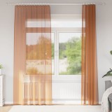 Gossi perdele voile cu bucle 2 buc terracota 140x225 cm