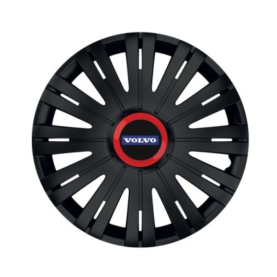Set 4 capace roti Negre Cu Inel Rosu Active R15 pentru gama auto Volvo foto