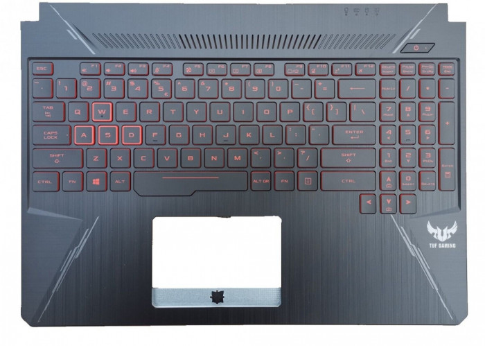 Carcasa superioara cu tastatura palmrest Laptop Gaming, Asus, TUF FX505GD, FX505GE, FX86G, 90NR00S2-R32UI0, iluminata, layout US