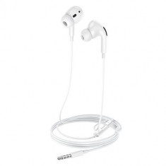 Casti In-Ear HOCO BM30 Pro, Microfon, 3.5 mm, 1.2m (Alb)