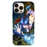 Husa compatibila cu Apple iPhone 13 Pro Max model Blue Exorcist battle, Silicon, TPU, Viceversa, Transparent, Carcasa