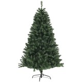 HOMCOM Brad de Crăciun, Brad de Crăciun Artificial cu 1000 Crengi din Oțel și Plastic, &Oslash;110 x180 cm, Verde | Aosom Romania