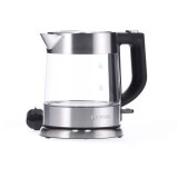 Fierbator Severin WK 3468, 2200W, capacitate 1 L, baza 360&deg;, filtru anti calcar, inox / sticla