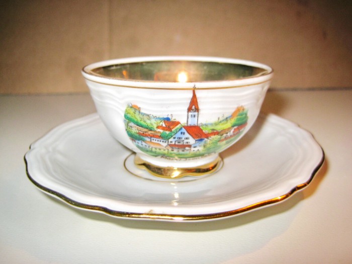 204A-Set servit 1 persoana cafea Marie Luise Seltmann Weiden E-Bavaria portelan.