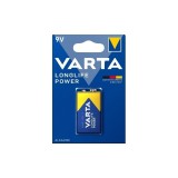 Baterie alkalina 9V/LR61 Varta LongLife Power