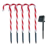 Cumpara ieftin Decoratiune luminoasa pentru Craciun cu 5 Acadele Baston prin incarcare solara