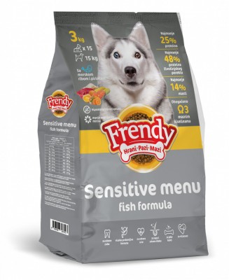 FRENDY SENSITIVE FISH 3Kg- Hrana uscata pentru caini sensibili, pentru toate rasele si toate taliile. Amestec complet -3 kg foto