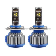 Set 2 LED-uri Auto Techstar&reg; T1, H4, 40w, 9000 Lumeni, 6000K, AUTO, 12-24 Volti, CREE, Canbus, Radiator Aluminiu