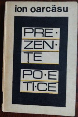 ION OARCASU-PREZENTE POETICE1968:Botta/Stelaru/Tonegaru/Doinas/Nichita Stanescu+ foto