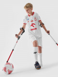 Tricou replică de acasă AMP Fotbal pentru copii - alb, 4F Sportswear