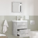 vidaXL Dulap de Baie Gri Betonal 41 x 38.5 x 48 cm Lemn compozit