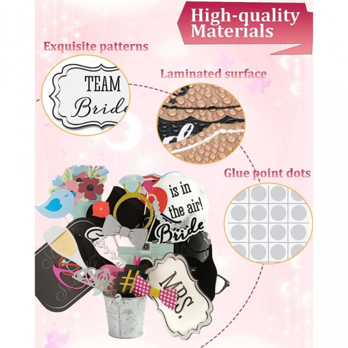 Set recuzita pentru fotografii de nunta, pachet cu 31 de accesorii, photo props, decoratiuni pentru ziua indragostitilor, nunta, petreceri, cabina fot