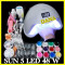 KIT UNGHII FALSE set MANICHIURA 12 GEL UV COLOR LAMPA LED 48W