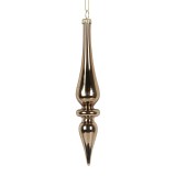 Cumpara ieftin Set 6 ornamente brad Craciun sticla aurie &Oslash; 3x18 cm