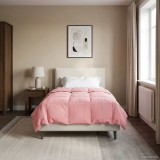 vidaXL Pilotă de vară Patos Roz 155 x 200 cm Microfibră 42025943