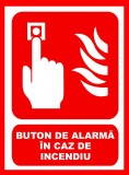 Placuta cu buton de alarma in caz de incendiu