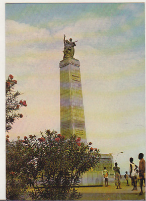 bnk cp Republica Guinea - Monumentul Victoriei din 22 Noiembrie - necirculata foto