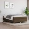 vidaXL Cadru de pat box spring, maro &icirc;nchis, 140x190 cm, textil