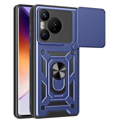Husa Huawei Pura 70 protectie camera Techsuit CamShield Series, albastru foto