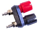 Conector Banană 4mm Negru 30A Panou Duble