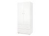 Dulap copii Klups PAULA Alb 2 Usi si 2 sertare GreatGoods Plaything