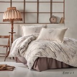 Lenjerie de pat ranforce clasy king size (este v1)