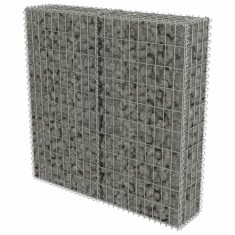 Perete gabion cu capace, otel galvanizat, 100 x 20 x 100 cm