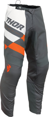 Pantaloni atv/cross copii Thor Sector Checker, culoare gri/portocaliu, marime 18 Cod Produs: MX_NEW 29032427PE foto