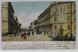 TIMISOARA , TRAMVAI PE STRADA ANDRASSY , CARTE POSTALA ILUSTRATA , CLASICA , DATATA 1904