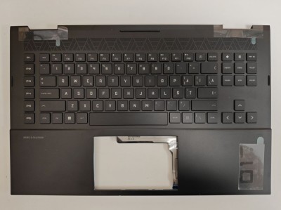 Carcasa superioara cu tastatura palmrest Laptop, HP, Omen 17-CK, 17T-CK, TPN-Q266, M57142-271, M57142-001, M57142-031, M57142-B31, KEQ46G3LTATP00, ilu foto