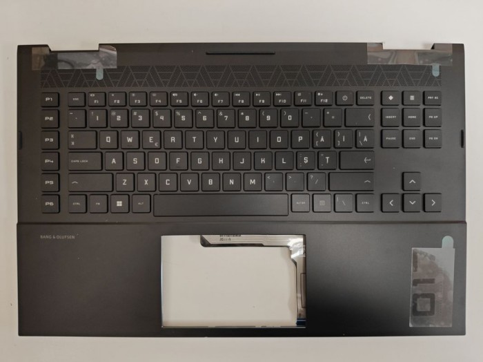 Carcasa superioara cu tastatura palmrest Laptop, HP, Omen 17-CK, 17T-CK, TPN-Q266, M57142-271, M57142-001, M57142-031, M57142-B31, KEQ46G3LTATP00, ilu