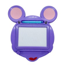 Tabla Magnetica pentru desen Cyrax, Pix, forma Soricel, dimensiuni 23x26.5 cm, Dezvolta Creativitatea, Mov