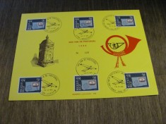 6 Timbre Obliterate 9Fr, Ștampile Speciale Ediție Limitată Colecție Poștală Belgia 1980 foto
