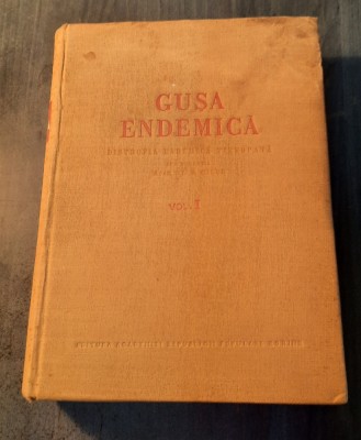 Gusa Endemica instrofia endemica tireopata vol. 1 Stefan M Micu foto