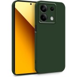 Husa Soft Touch, slim, ALC Mobile, anti soc, compatibila cu Xiaomi Redmi Note 13 5G, Verde Inchis Tpu