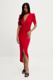 Answear Lab rochie culoarea rosu, maxi, mulata