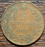(M1915) MONEDA ITALIA - 5 CENTESIMI 1895, UMBERTO I, MAI RARA, Europa