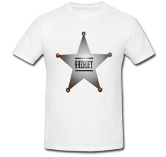 Tricou &amp;quot; Cowboy sheriff badge &amp;quot; foto