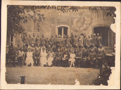 HST P2/718 Poză ofițeri austro-ungari și preoți decorați foto