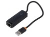 Adaptor USB-Fast Ethernet neagră
