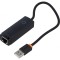 Adaptor USB-Fast Ethernet neagră