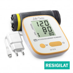 Tensiometru electronic de brat Little Doctor LD-521A, adaptor inclus, Algoritm IMS, memorare 90 de valori, manseta 22 - 42 cm, resigilat