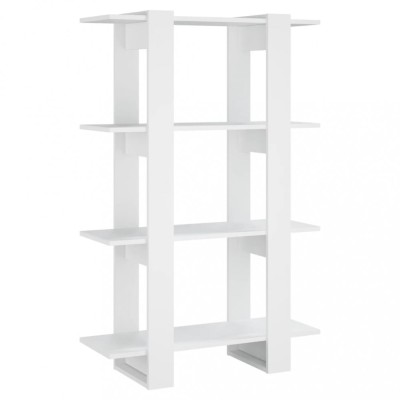 Biblioteca/Separator camera, alb, 80x30x123,5 cm foto